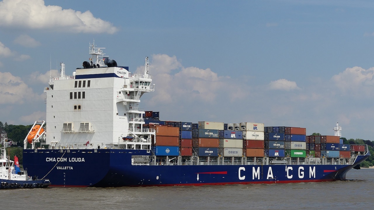 Containerschiff CMA CGM Louga